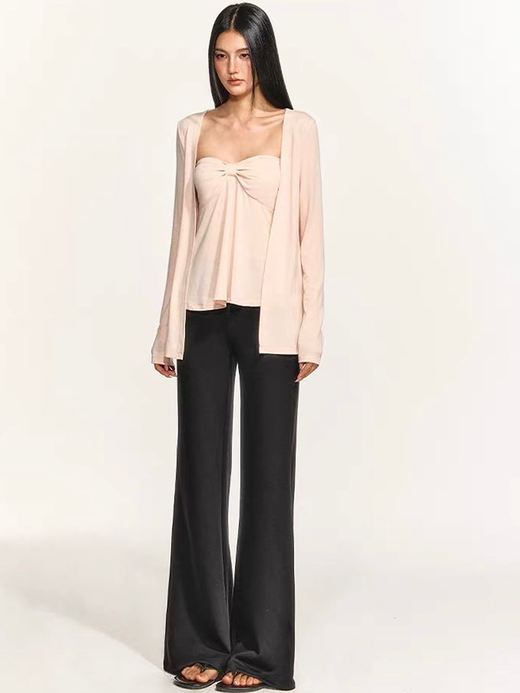 Gretna Twist-Front Tube Top & Cardigan Set (Sold Seperately)