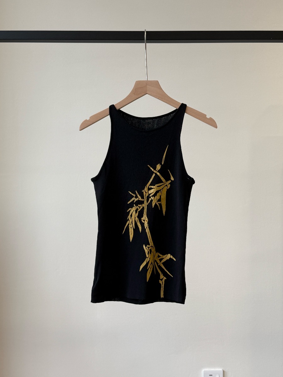 Li Zhu Bamboo Printing Knit Top