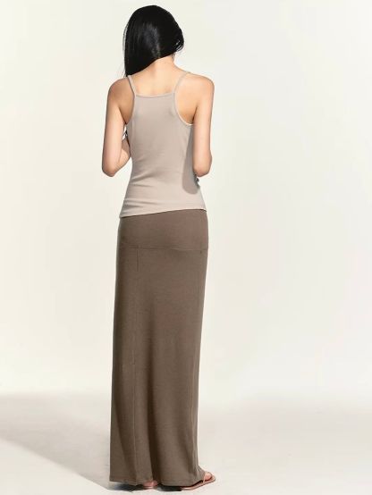 Graca Soft Knit Three-Piece Holiday Set (Sold Seperately-Camisole, Cardigan, Maxi Skirt)