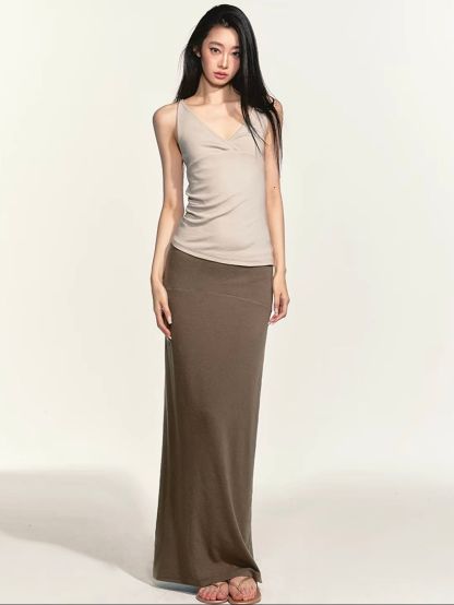 Graca Soft Knit Three-Piece Holiday Set (Sold Seperately-Camisole, Cardigan, Maxi Skirt)