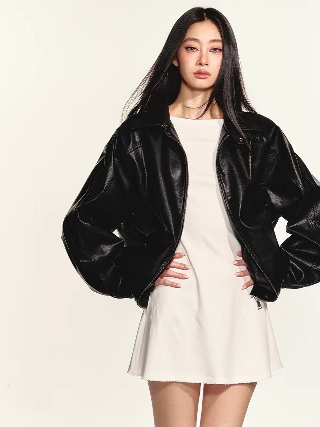 Gerain Boat-Neck Fit-and-Flare Mini Dress