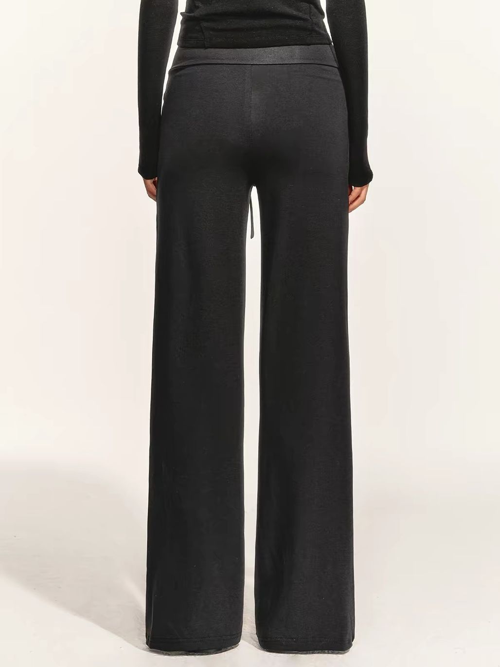 Giang Tie-Front Foldover-Waist Pants