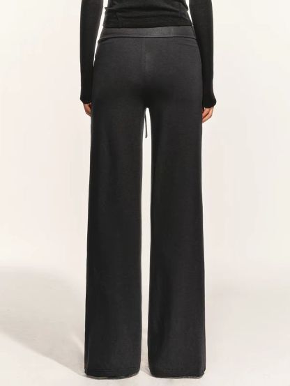 Giang Tie-Front Foldover-Waist Pants