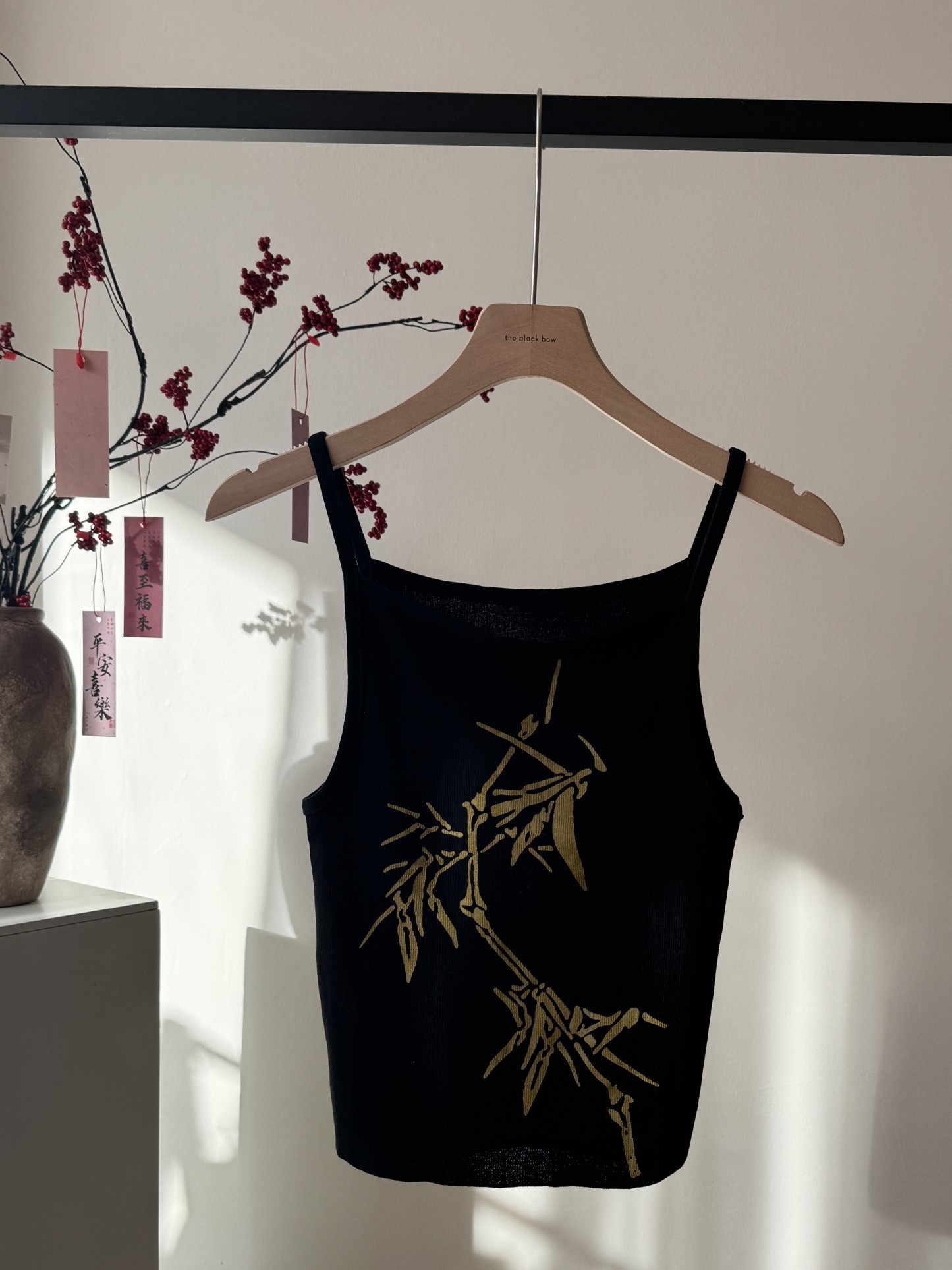 Lian Zhu Bamboo Printing Knit Top