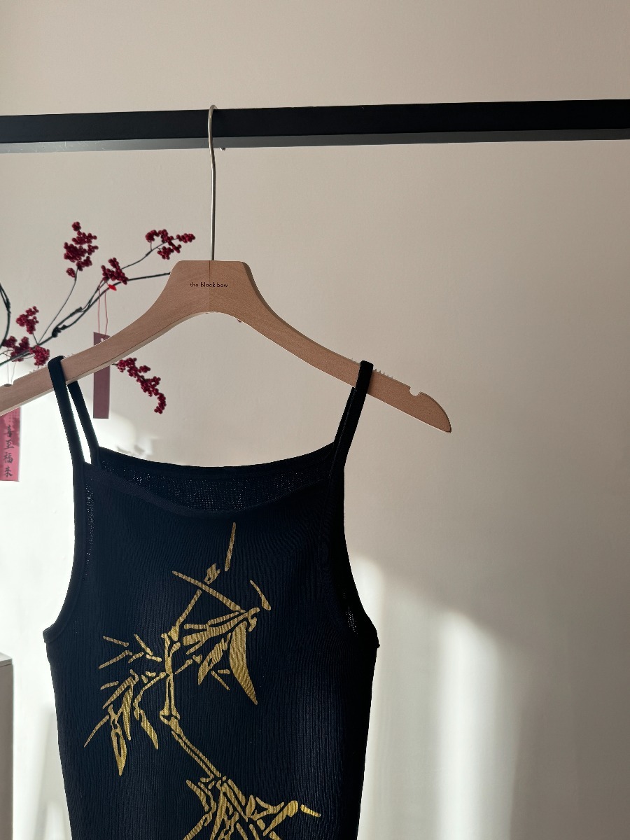 Lian Zhu Bamboo Printing Knit Top