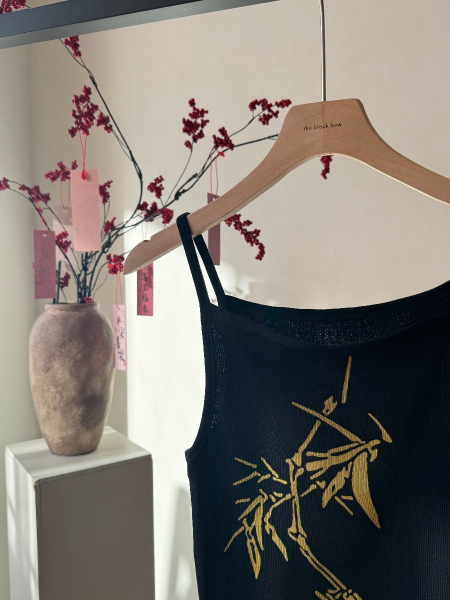 Lian Zhu Bamboo Printing Knit Top