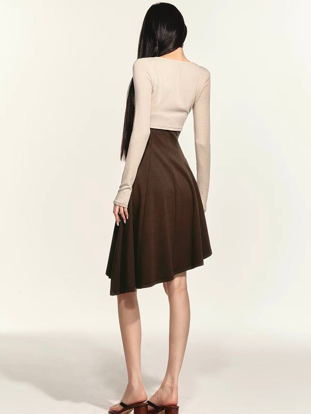 Gwenore Cropped Tie-Front Cardigan & Asymmetric Hem Dress (Sold Seperately)