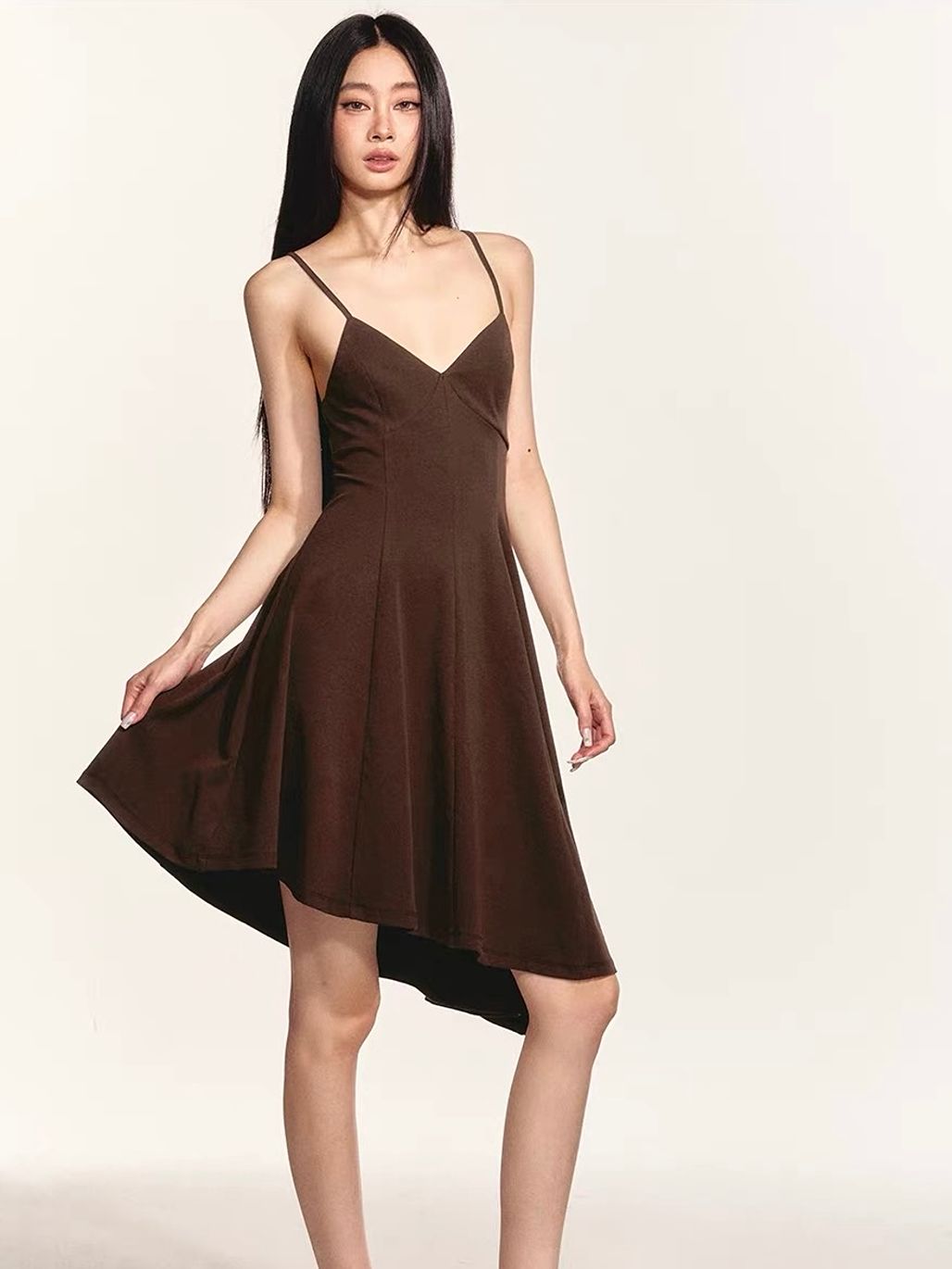 Gwenore Cropped Tie-Front Cardigan & Asymmetric Hem Dress (Sold Seperately)