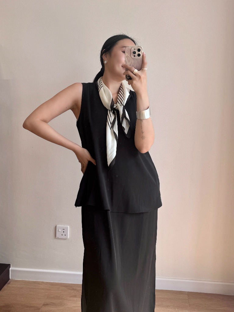Verna Fake Two Piece Dress