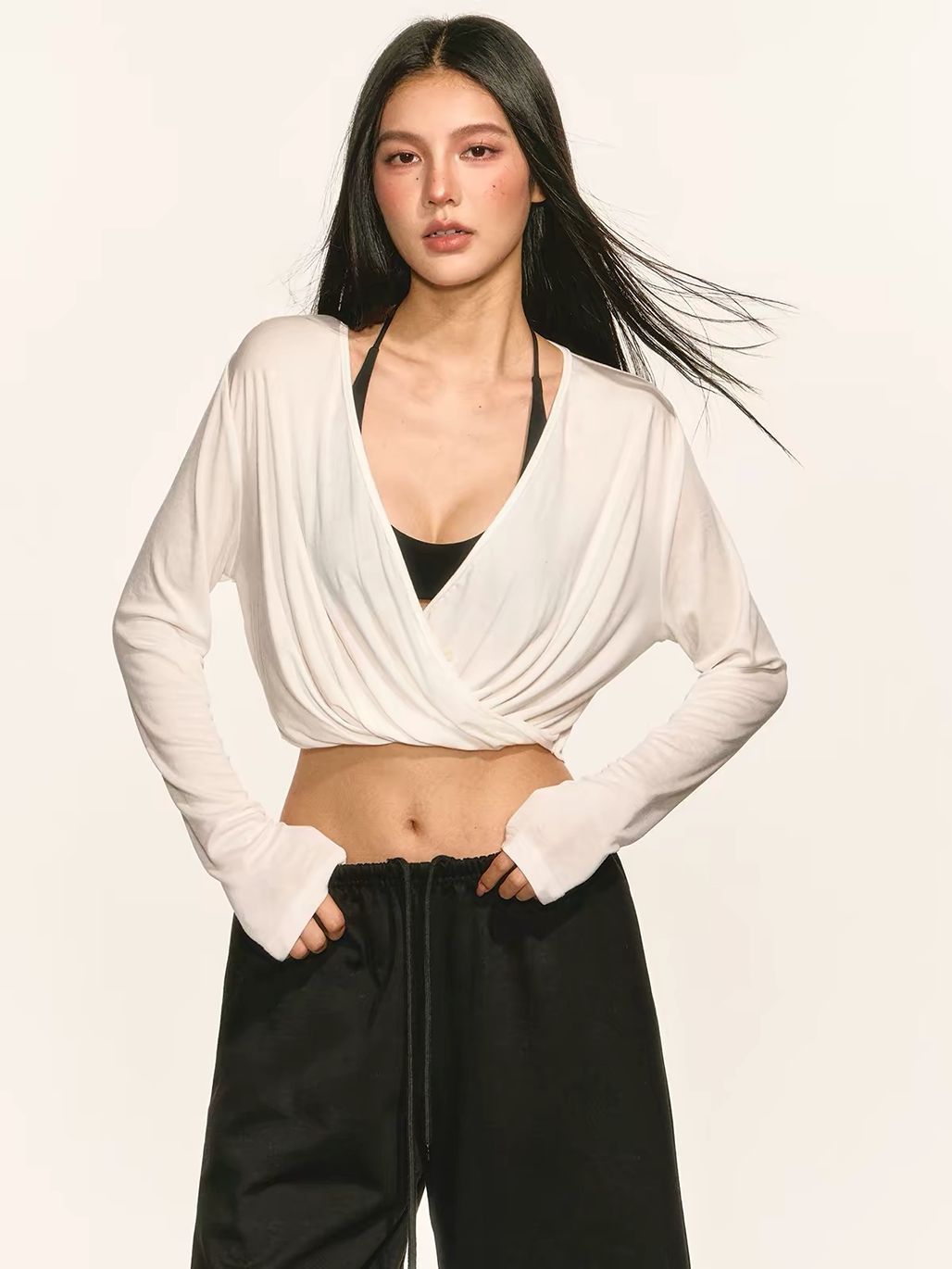 Gavya Wrap Top & Neck Tie Padded Top (Sold Seperately)