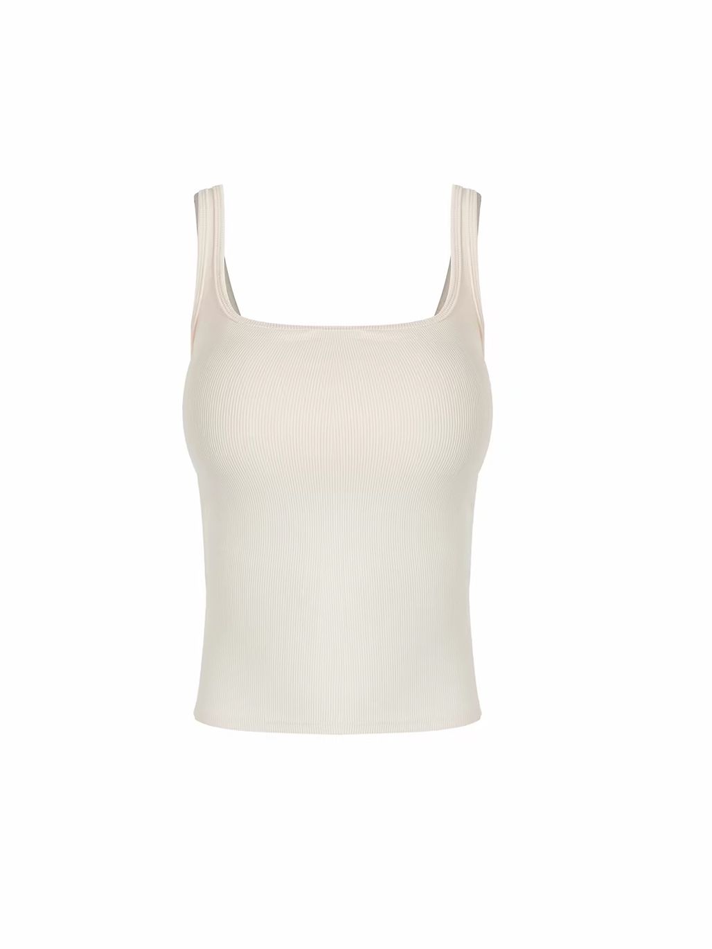 Gadar Essential Rib-Knit Padded Tank Top