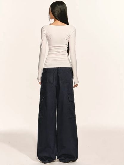 Gyada Lyocell Scoop-Neck Fitted Top
