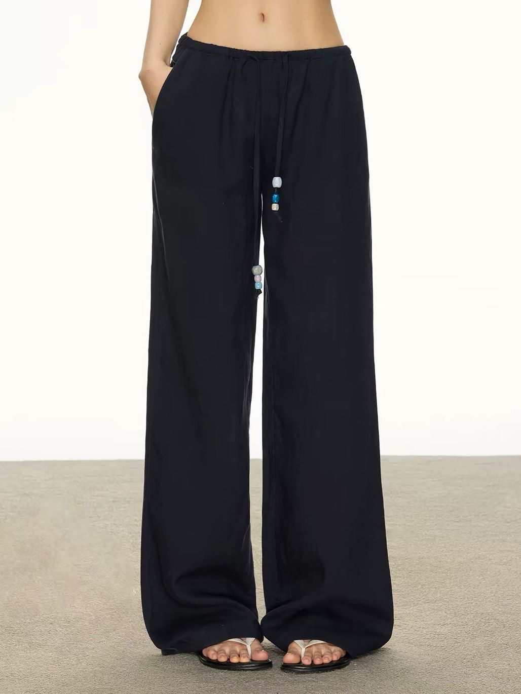 Gjerta Tencel Linen Blend Drawsrting Pants