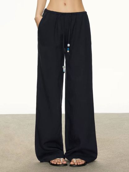 Gjerta Tencel Linen Blend Drawsrting Pants