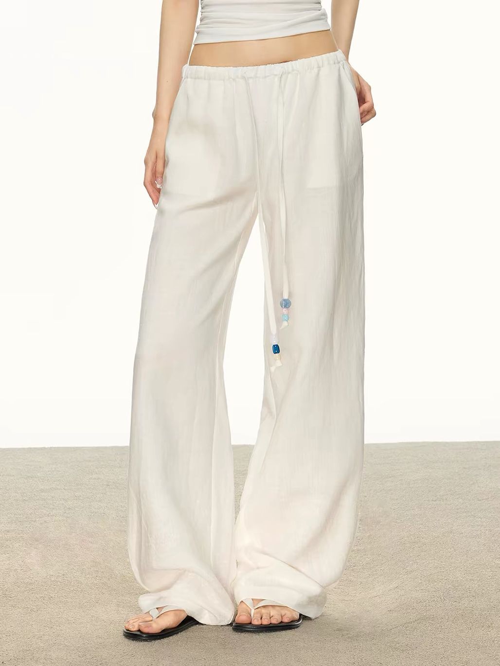 Gjerta Tencel Linen Blend Drawsrting Pants