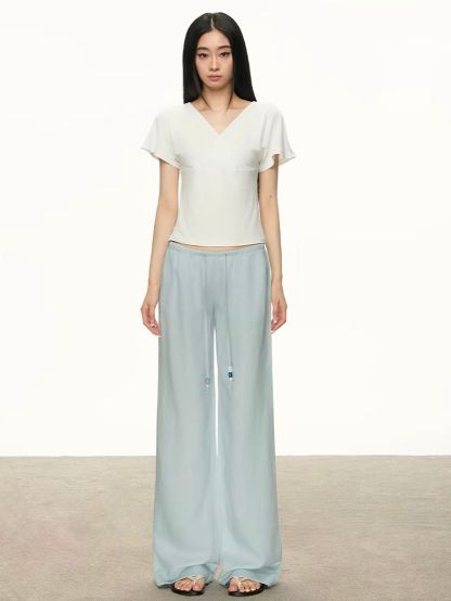Gjerta Tencel Linen Blend Drawsrting Pants