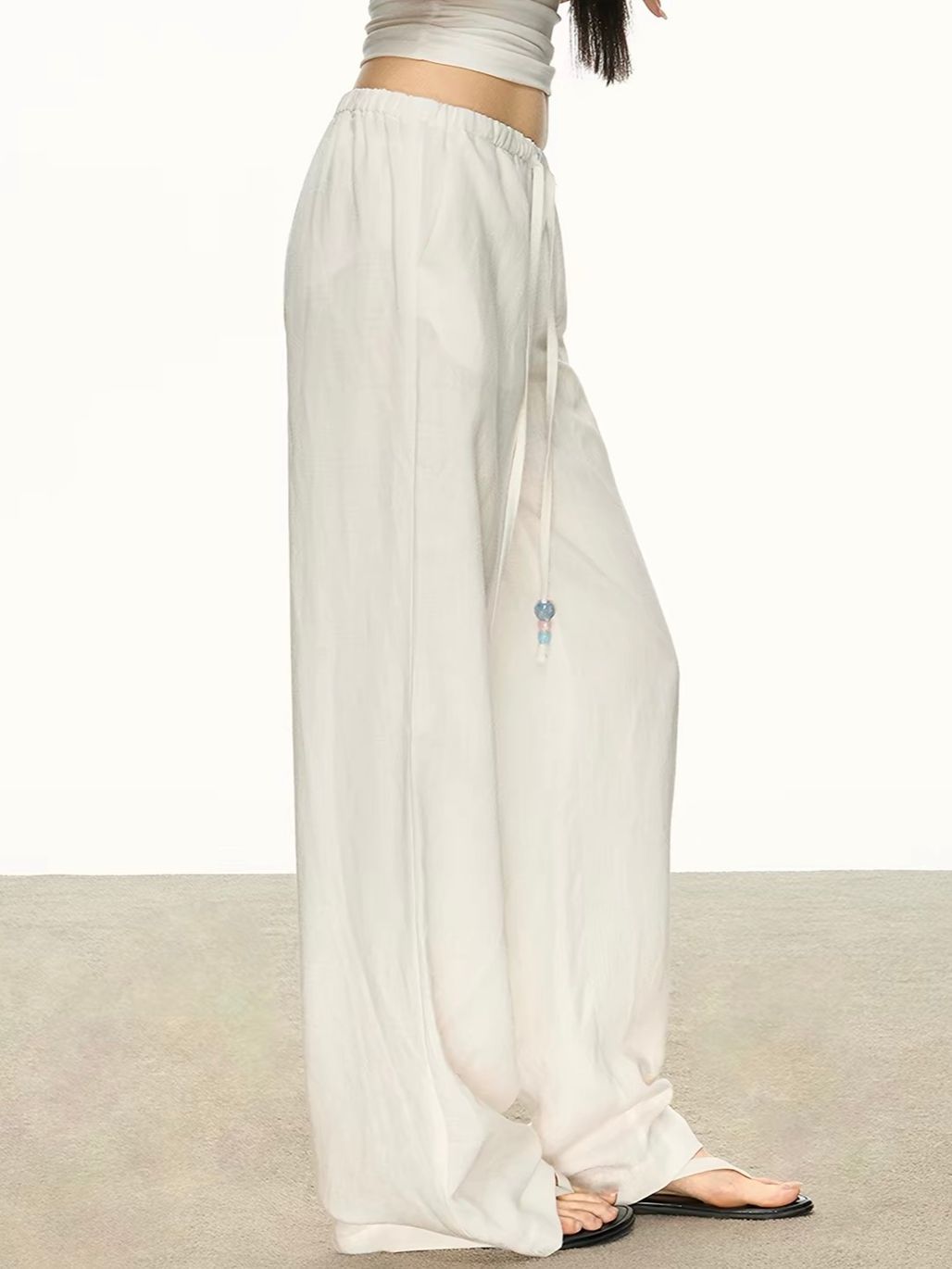 Gjerta Tencel Linen Blend Drawsrting Pants