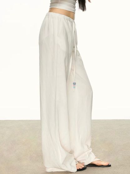 Gjerta Tencel Linen Blend Drawsrting Pants