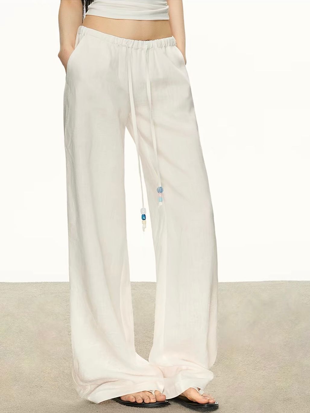 Gjerta Tencel Linen Blend Drawsrting Pants