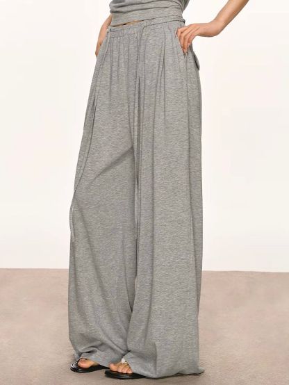 Gaagii Relaxed Racerback Tank & Wide-Leg Pants Set