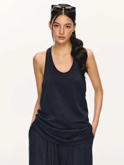 Gaagii Relaxed Racerback Tank & Wide-Leg Pants Set