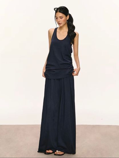 Gaagii Relaxed Racerback Tank & Wide-Leg Pants Set