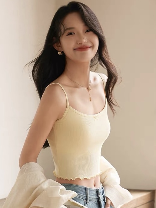 Bella Ruffle Trim Padded Cami Top