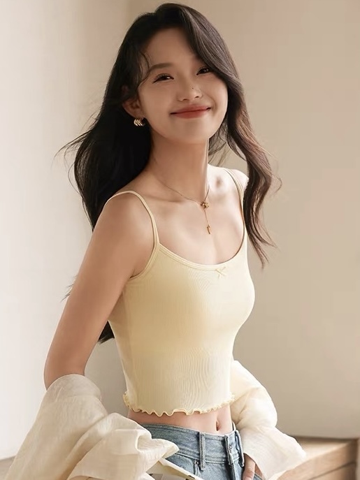 Bella Ruffle Trim Padded Cami Top