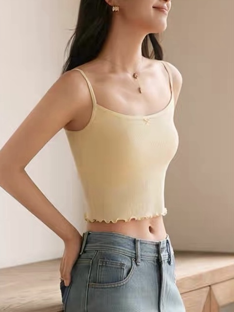 Bella Ruffle Trim Padded Cami Top