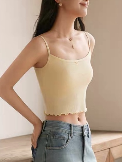 Bella Ruffle Trim Padded Cami Top