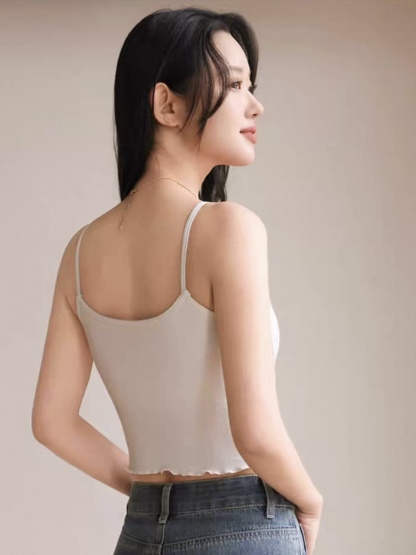 Bella Ruffle Trim Padded Cami Top
