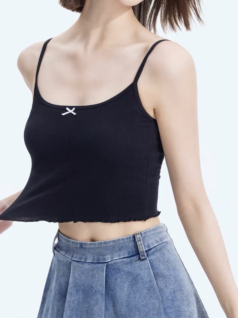 Bella Ruffle Trim Padded Cami Top