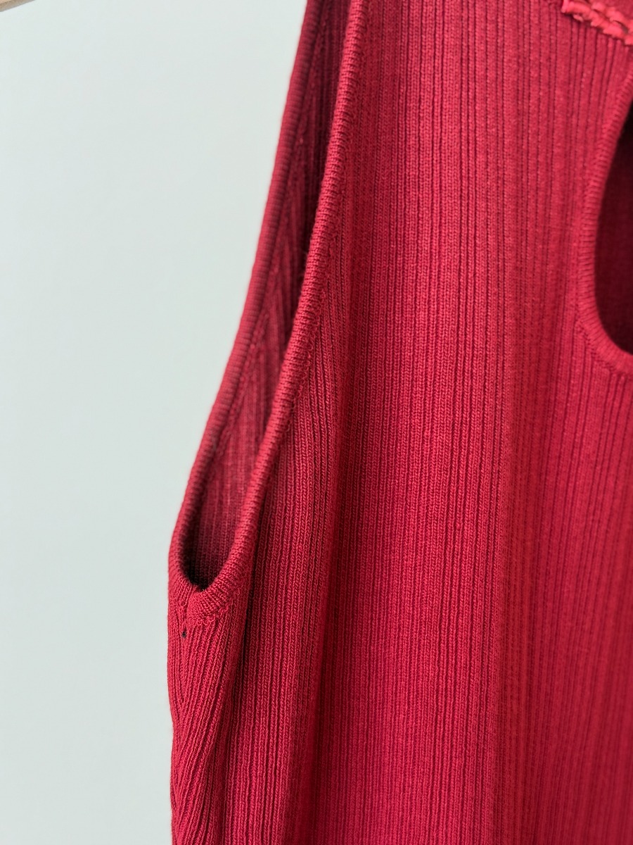 Li Yi Halter Neck Oriental Knit Top