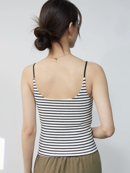 Beiley Stripe Padded Top