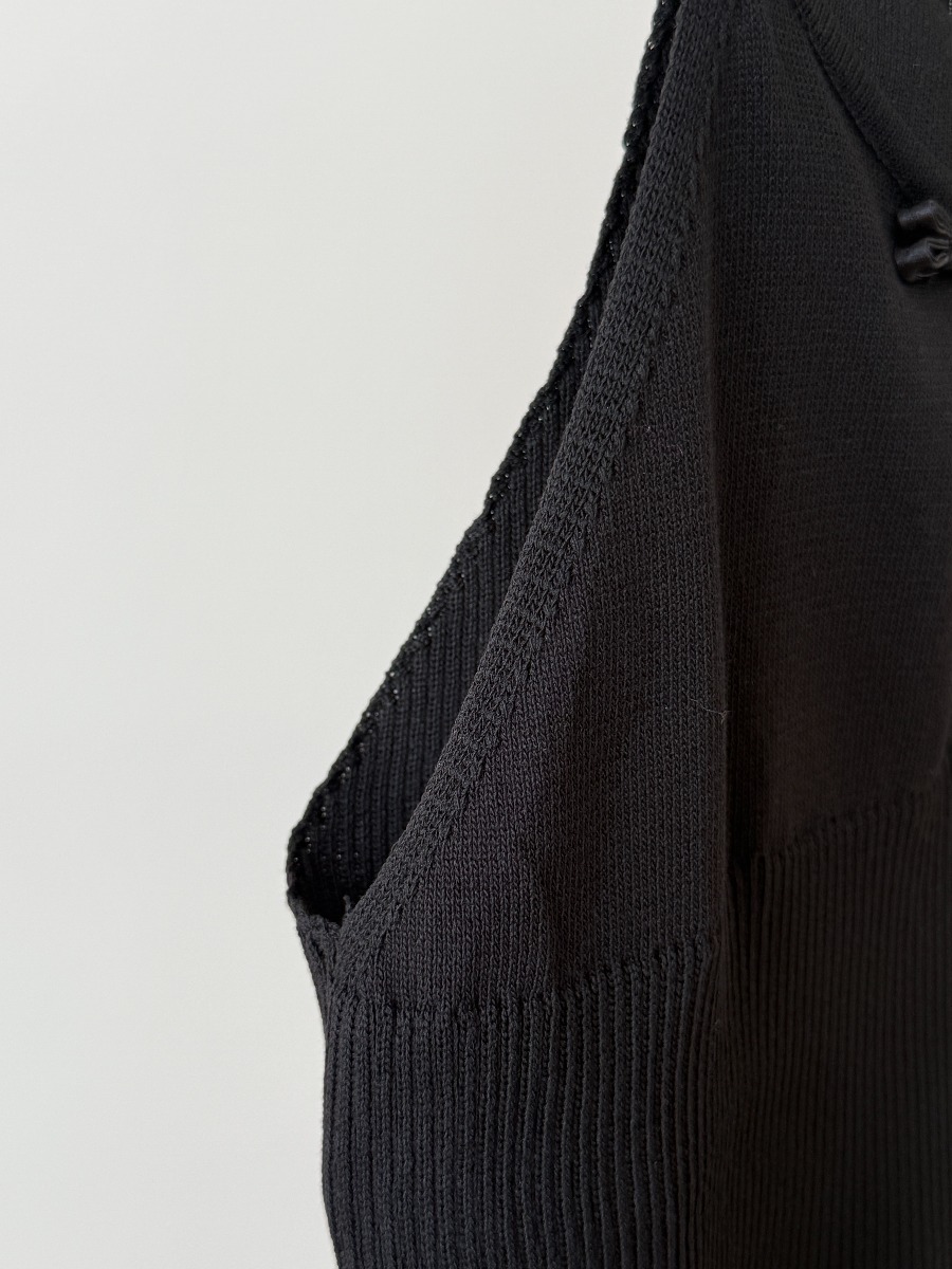 Li Hua Halter Neck Oriental Mesh Top