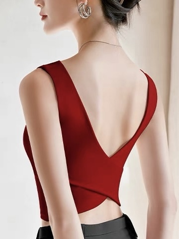 Quyen Crossed Low Back Padded Top