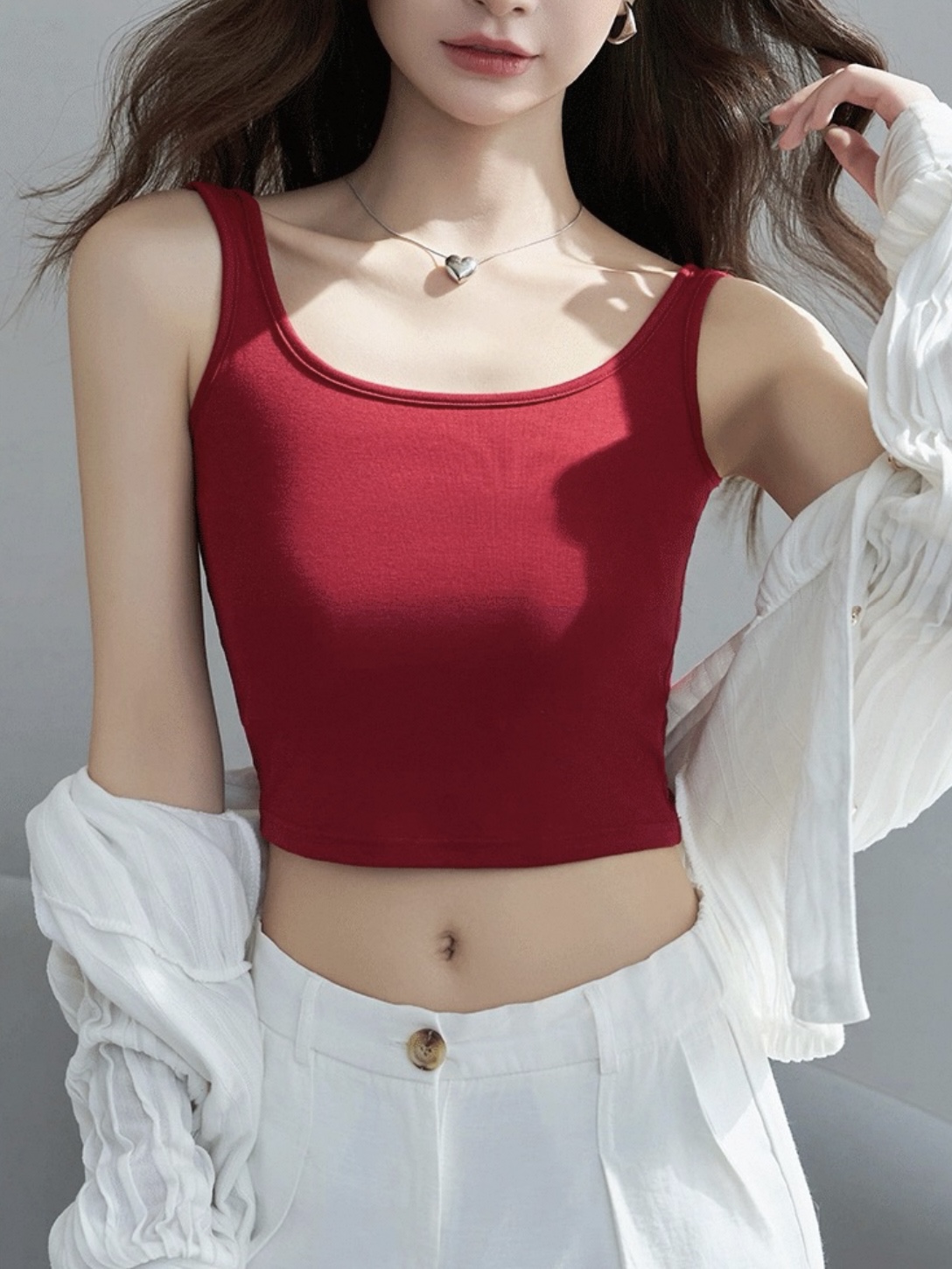 Blair Crossed Low Back Padded Top