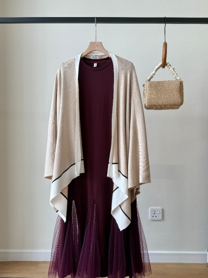 Landy Mesh Hem T-Shirt Dress