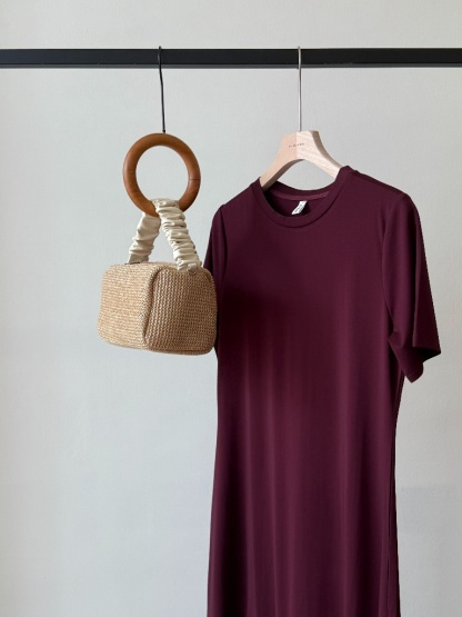 Landy Mesh Hem T-Shirt Dress