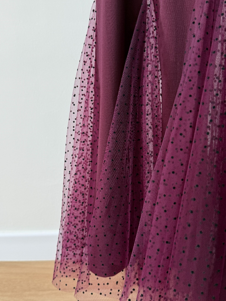 Landy Mesh Hem T-Shirt Dress