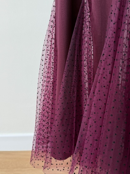 Landy Mesh Hem T-Shirt Dress