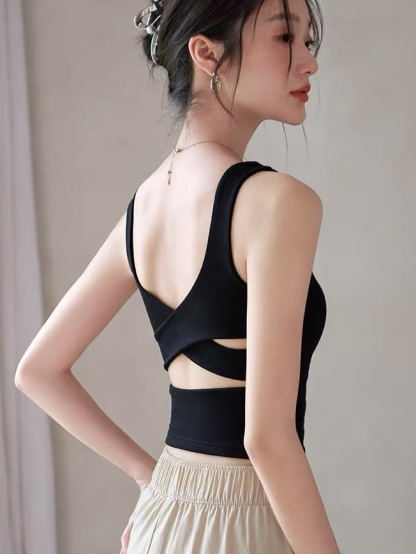Bodie Crossed Low Back Padded Top