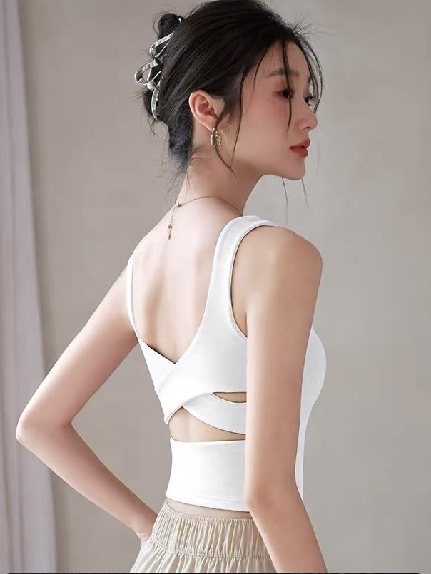 Bodie Crossed Low Back Padded Top