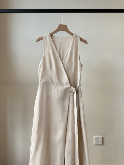Antonia V Collar Belted Wide Leg Jumpsuit