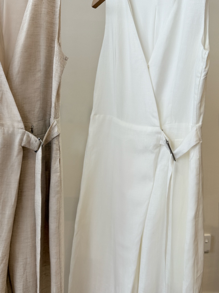 Antonia V Collar Belted Wide Leg Jumpsuit