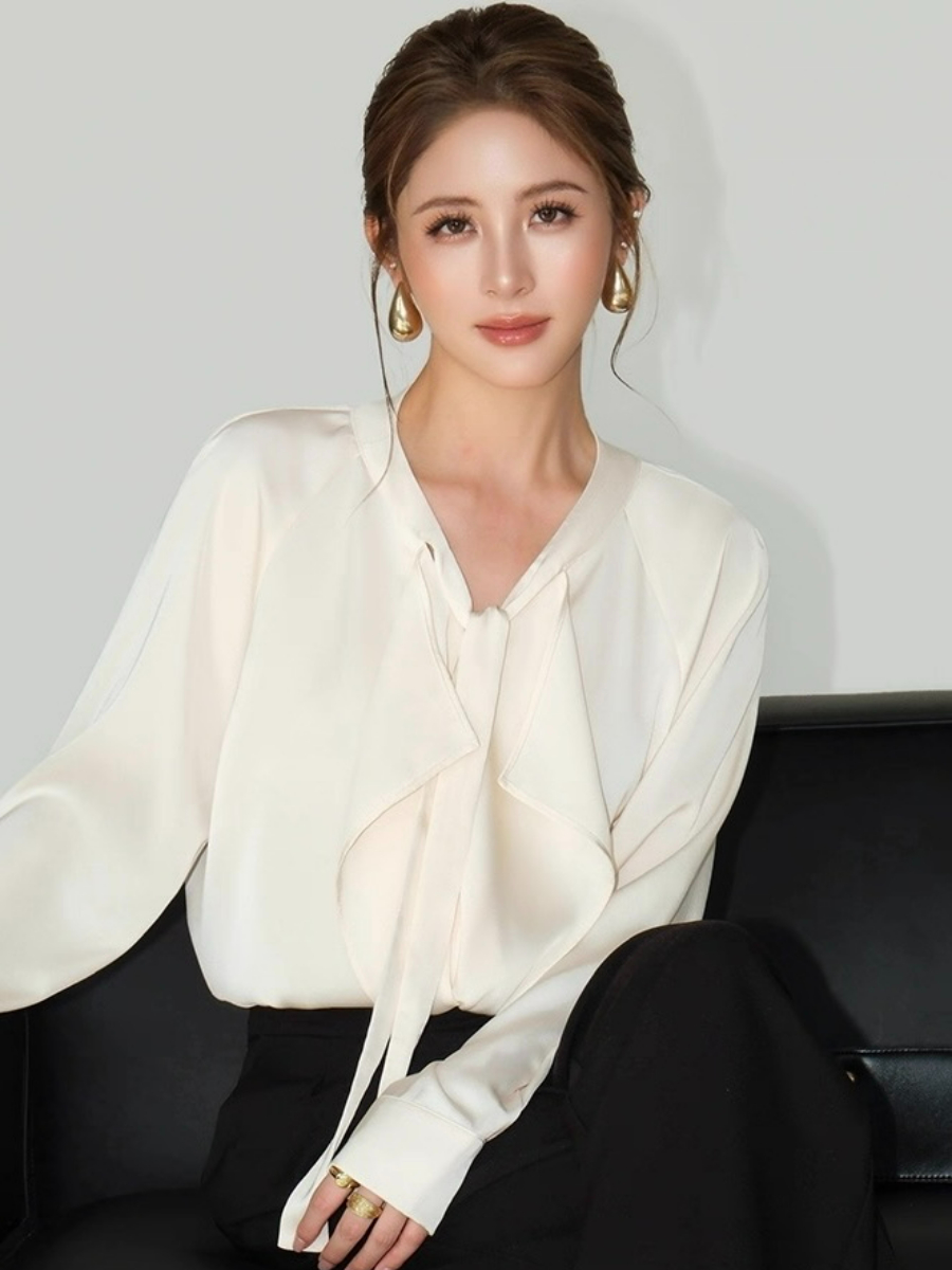 Freya Flowy Tie Satin Top 