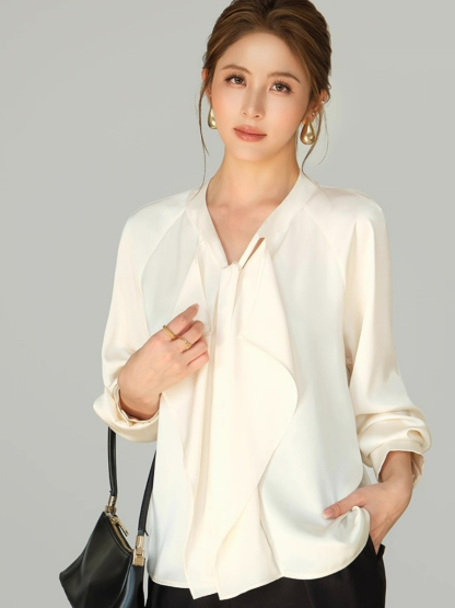 Freya Flowy Tie Satin Top 