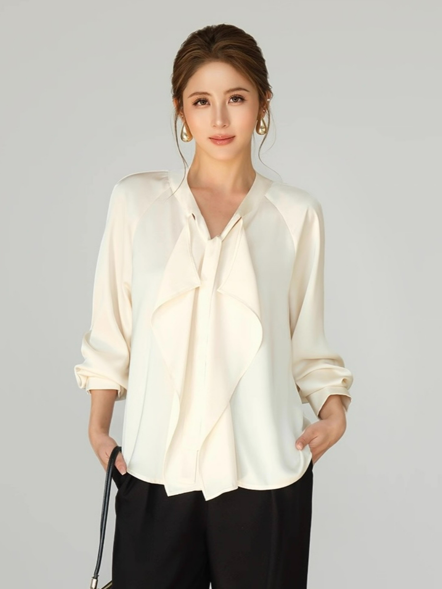 Freya Flowy Tie Satin Top 
