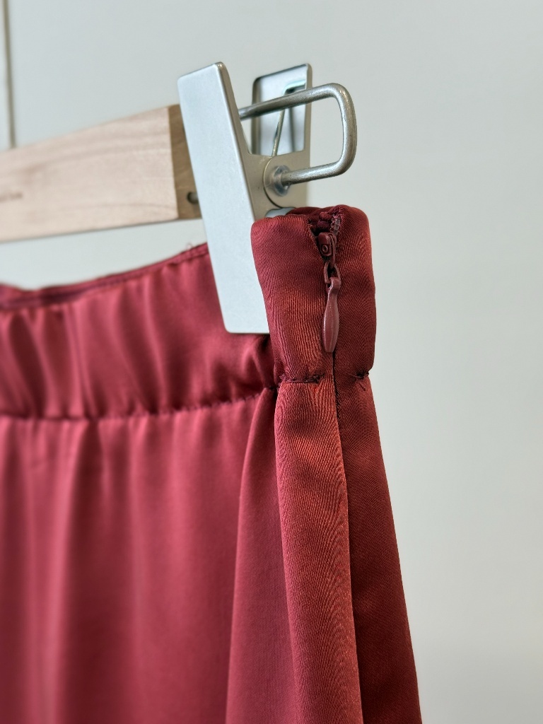 Luciana Satin Square Neck Top & Skirt Set