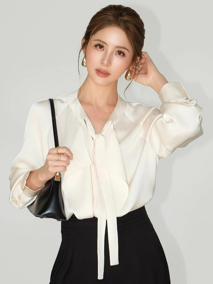 Freya Flowy Tie Satin Top 